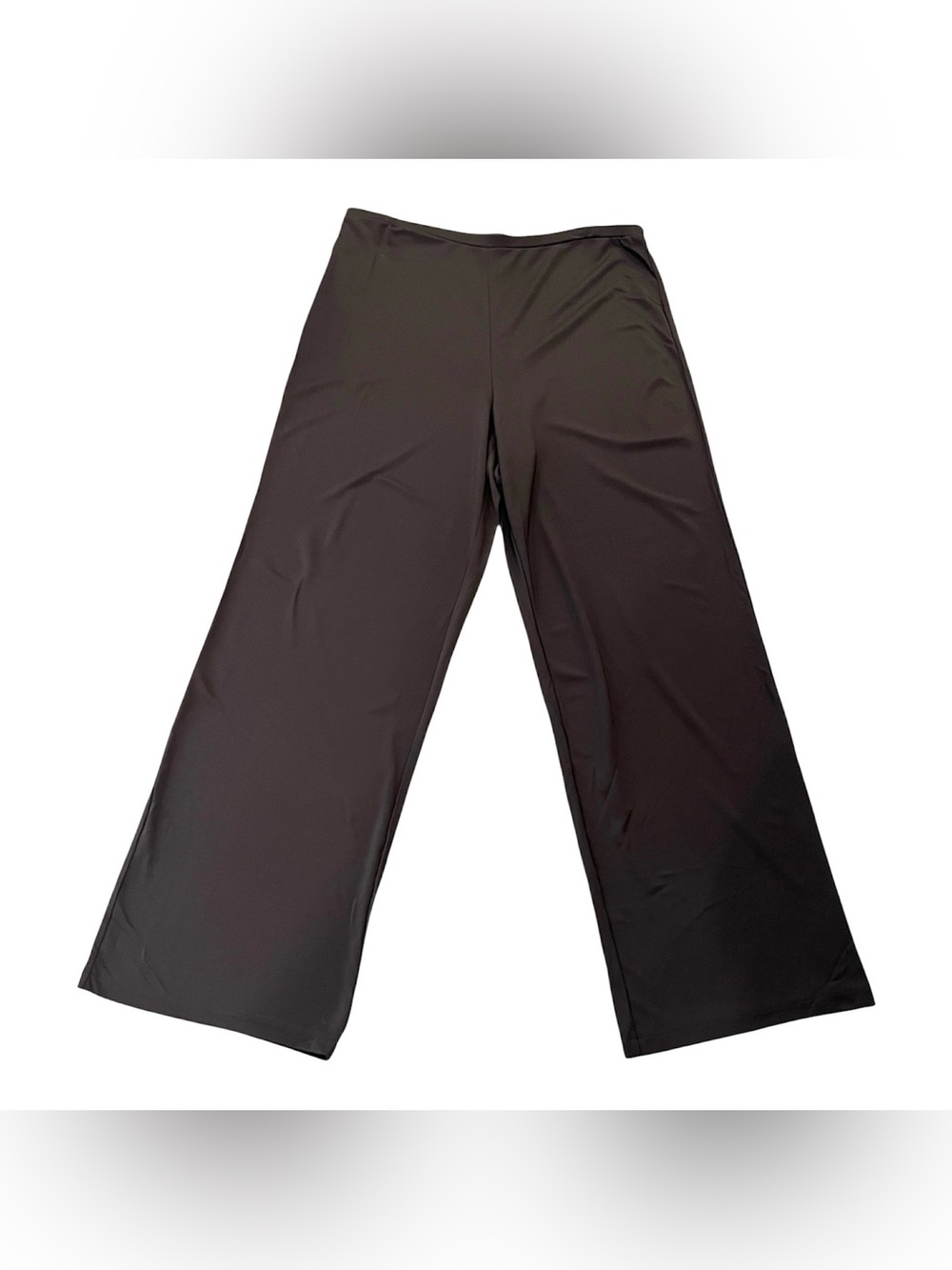 Talbots vintage brown wide leg pull on pants stretchy NWT deadstock XL